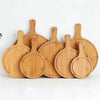 Round Bamboo Pizza Boards for Serving and Displaying Pizzas - Mega Cart