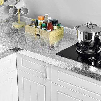Self-Adhesive Kitchen Aluminium Wall Sticker – Oilproof & Waterproof - Mega Cart