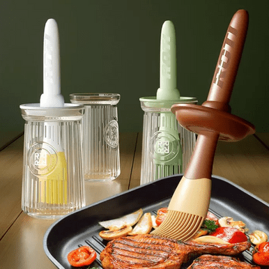 Silicone Oil Brush with 200ml Bottle for Cooking and Baking - Mega Cart