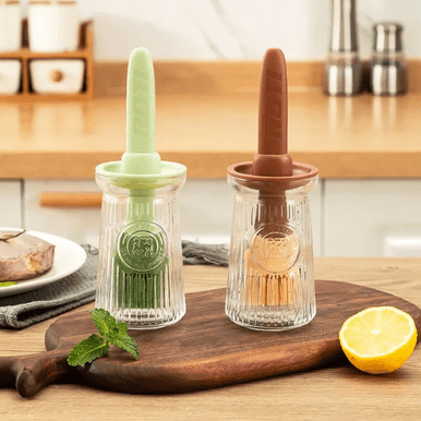 Silicone Oil Brush with 200ml Bottle for Cooking and Baking - Mega Cart