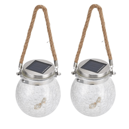 Solar Crack Ball Hanging Lantern - Mega Cart