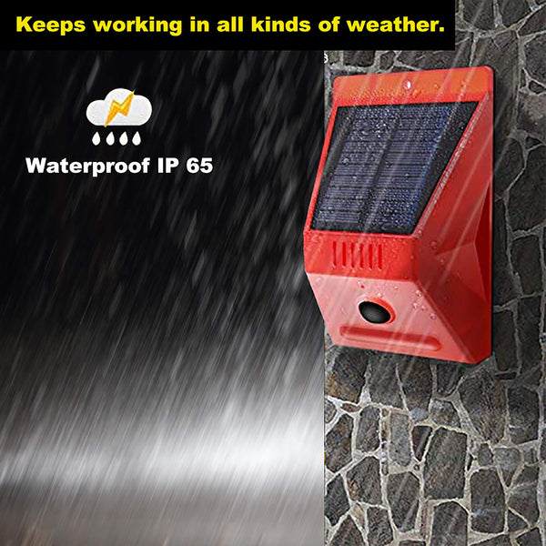 Solar Motion Sensor Alarm with Remote Control - Mega Cart