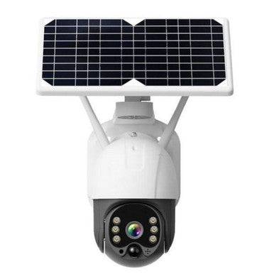 Solar-Powered 5G WiFi Camera with Night Vision & PIR Alarm - Mega Cart