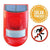Solar Powered Motion Sensor Alarm Lamp for Home Security - Mega Cart