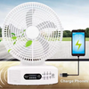 Solar-Powered Rechargeable Fan with Bluetooth Speaker & LED Light - Mega Cart
