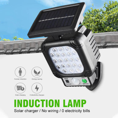 Solar-Powered Sensor Street Lamp for Outdoor Use - Mega Cart