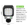Solar-Powered Sensor Street Lamp for Outdoor Use - Mega Cart
