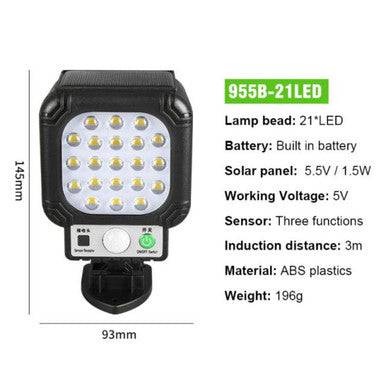 Solar-Powered Sensor Street Lamp for Outdoor Use - Mega Cart