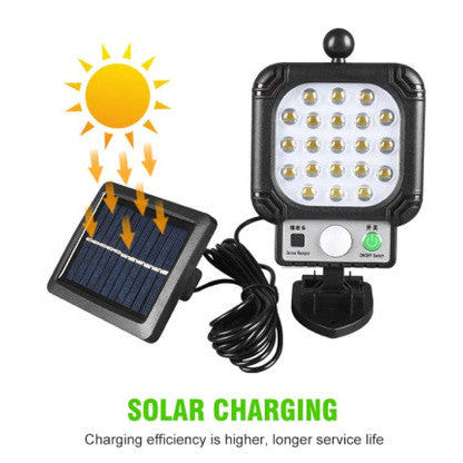 Solar-Powered Sensor Street Lamp for Outdoor Use - Mega Cart