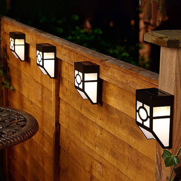 Solar Powered Wall Light – 4 Pack - Mega Cart
