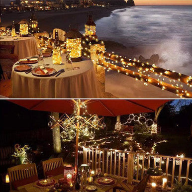 Solar-Powered Waterproof LED Fairy Lights for Garden & Patio - Mega Cart
