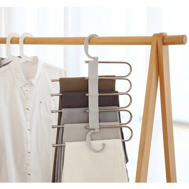 Space-Saving Multi-Functional Pants Hanger - Durable & Stylish - Mega Cart