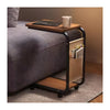 Rolling Side Table for Sofa or Bed