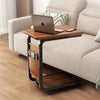 Rolling Side Table for Sofa or Bed