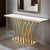 The PrimeNest Alia Gold Console Table - Mega Cart