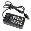 Universal 10 Port USB Hub 2.0 High Speed Hub Charger - Mega Cart
