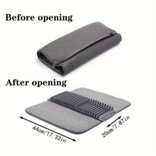 Utensil Drying Rack with Microfiber Cloth - Mega Cart