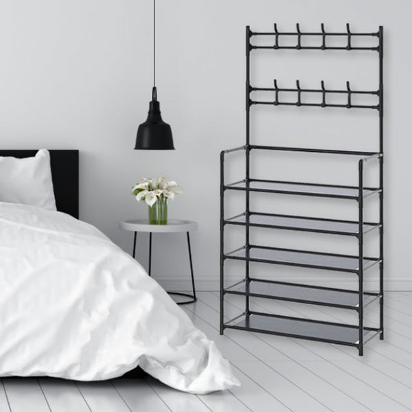 Versatile 5-Shelf Storage Rack for Home and Office Organisation - Mega Cart