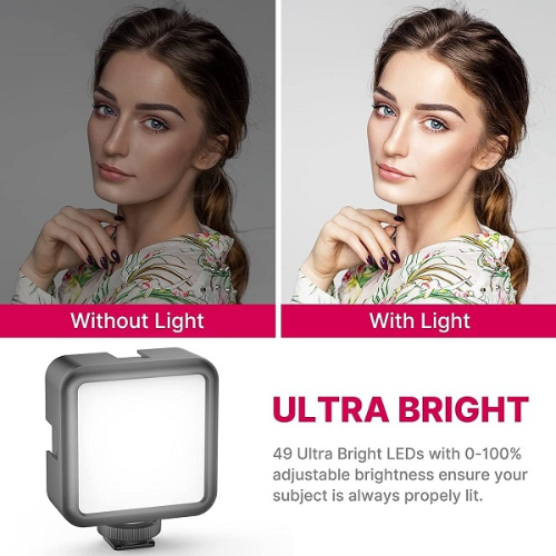 Video Making Tripod Fill Light with Microphone - Mega Cart