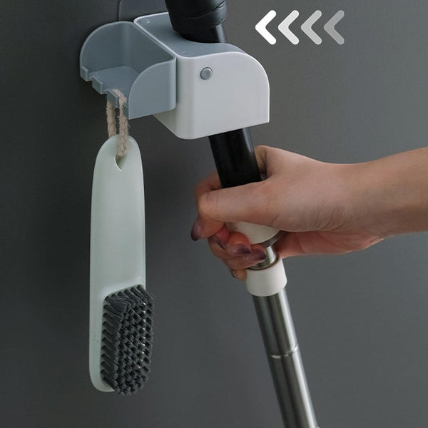 Wall-Mounted Mop Rack - Mega Cart