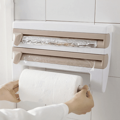 Wall-Mounted Paper Towel and Aluminium Foil Dispenser - Mega Cart
