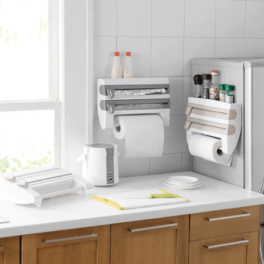 Wall-Mounted Paper Towel and Aluminium Foil Dispenser - Mega Cart