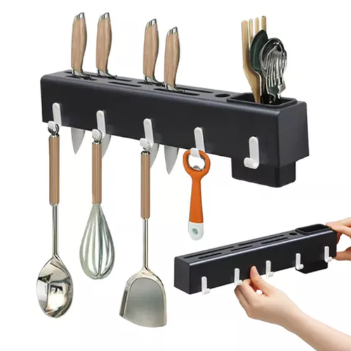 Wall-Mounted Utensils Storage Rack - Mega Cart