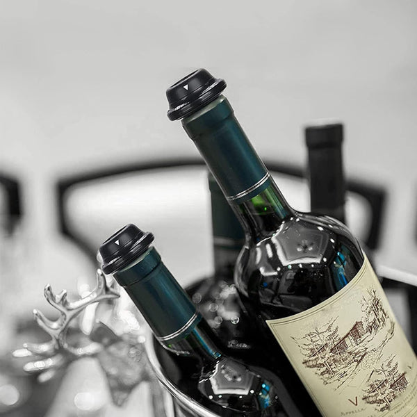 Wine Vacuum Pump with 4 Stoppers - Mega Cart
