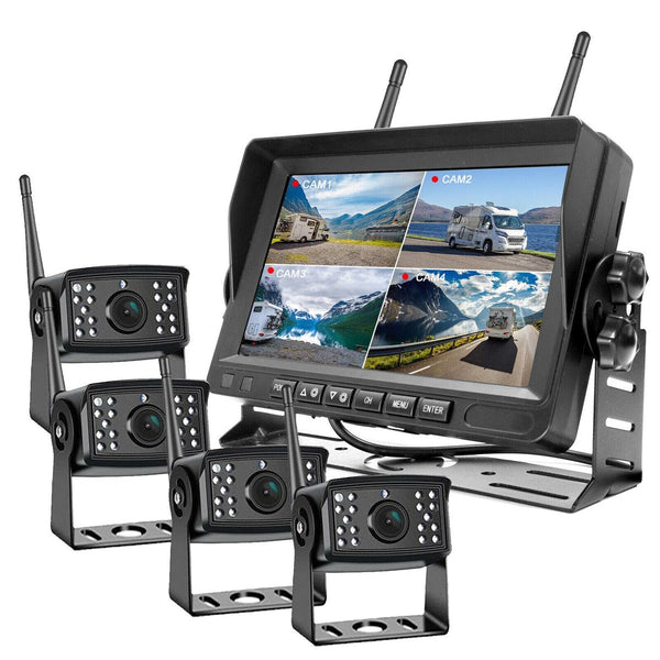 Wireless 4-Channel DVR Camera Kit for Vans & Trucks - Mega Cart