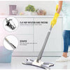 X-Type Microfibre Floor Mop with Extendable Handle and 360° Swivel - Mega Cart