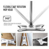 X-Type Microfibre Floor Mop with Extendable Handle and 360° Swivel - Mega Cart